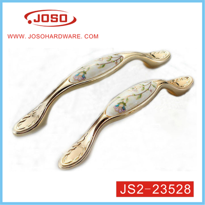 Classic Gold Zinc Alloy Ceramics Handle of Furniture Hardware for Drawer
