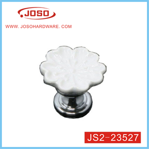 Popular Flower Zinc Alloy Ceramics Knob for Drawer
