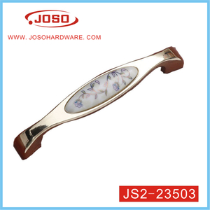 Classical Gold Zinc Alloy with Ceramics Handle for Wardrobe
