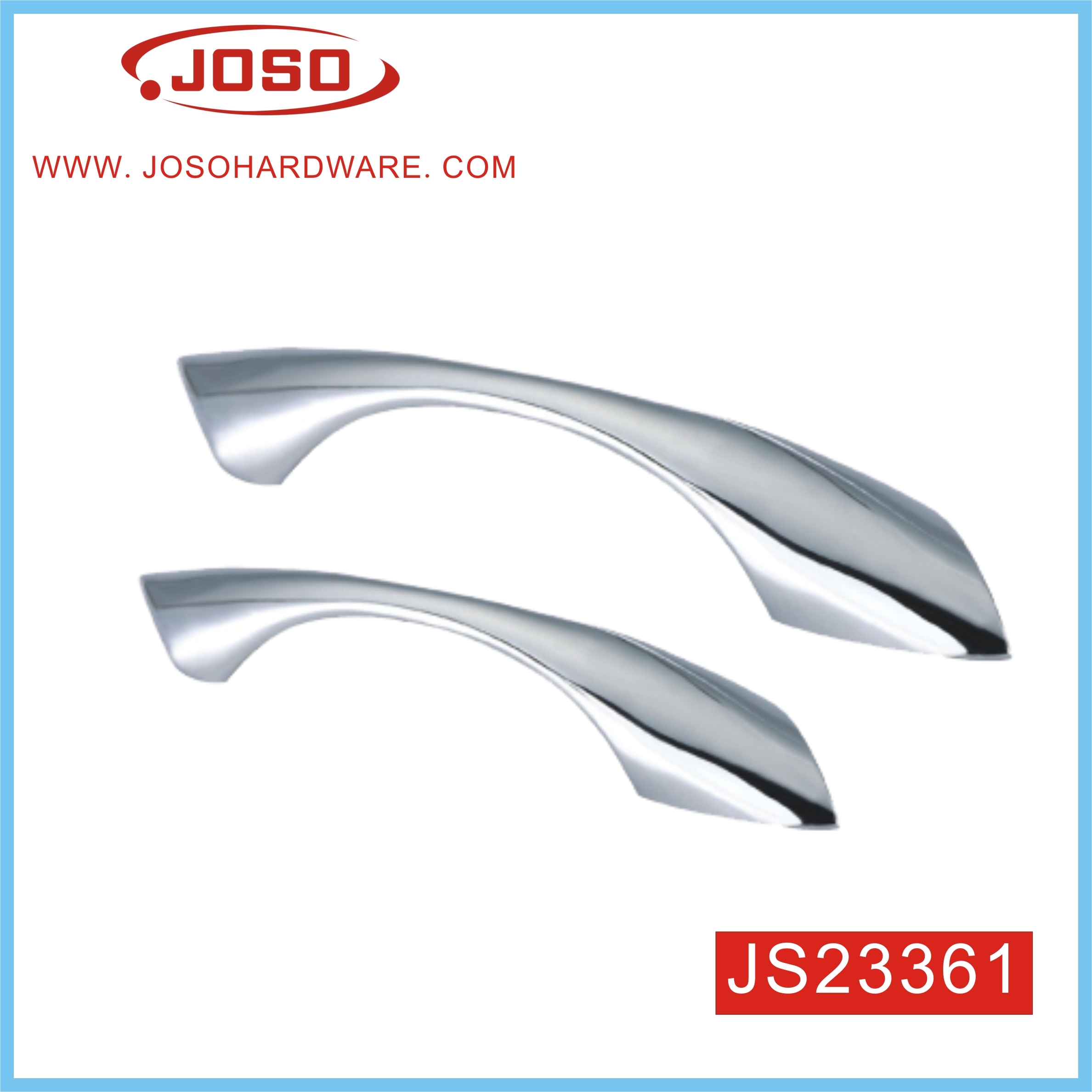 High Quality Dainty Bright Chrome Furniture Pull Handle for Drawer