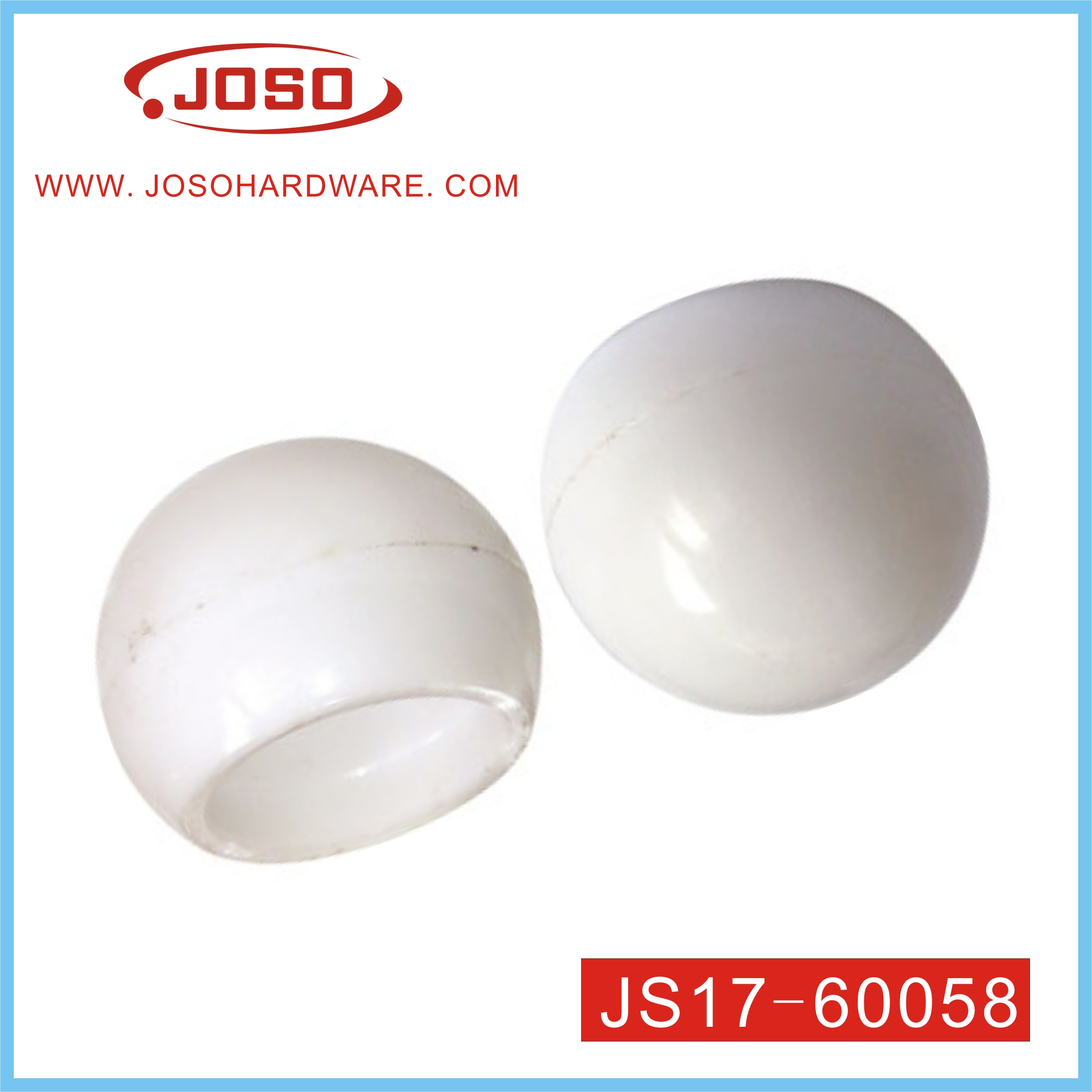 Plastic White Round Ball of Furniture Hardware for Tube